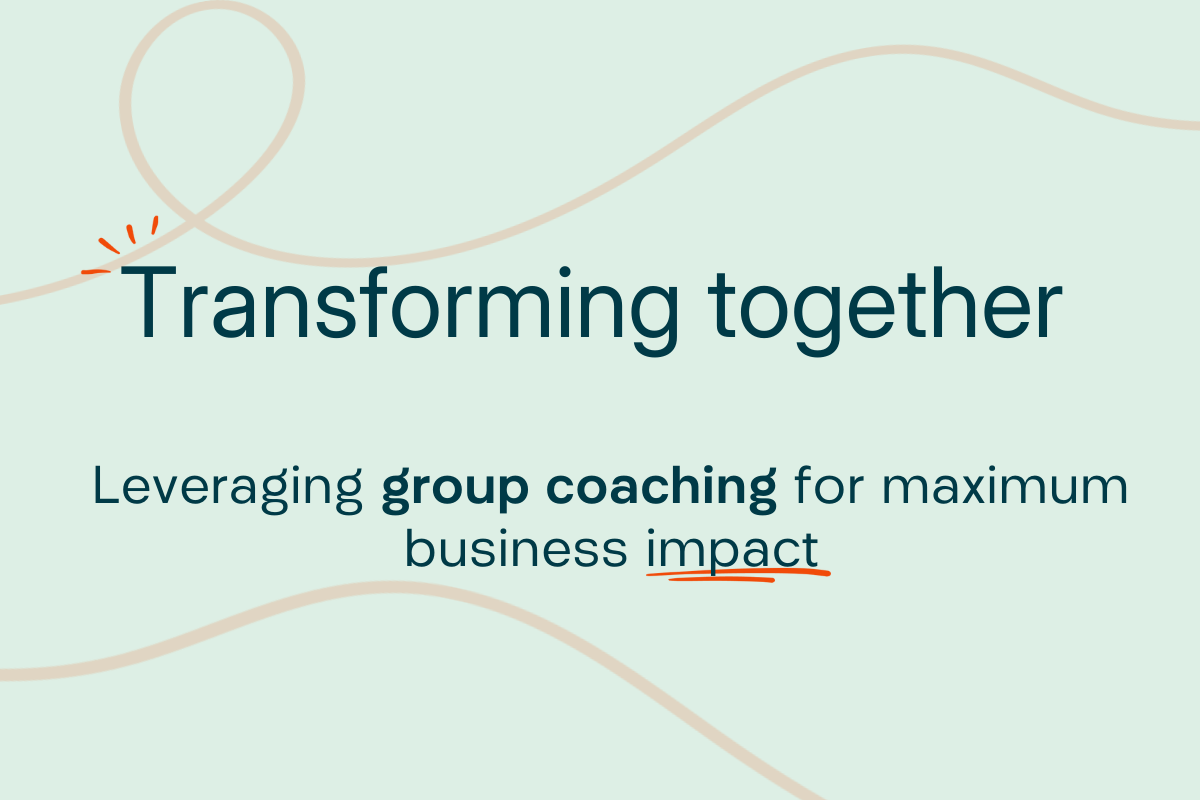 Leveraging group coaching for maximum business impact PDF