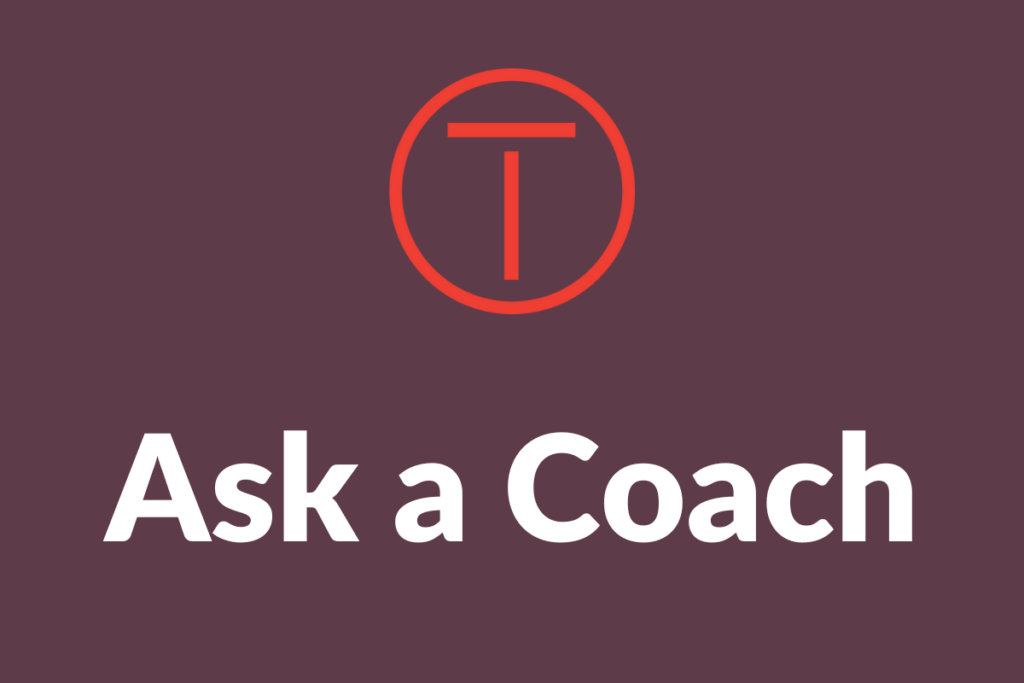 Ask a Coach with Torch Logo