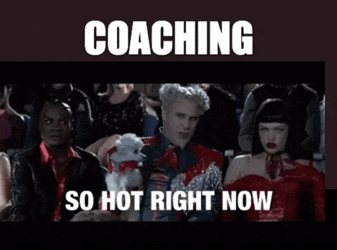 Zoolander Meme with Mugatu that says "Coaching, So Hot Right Now" because it's a hot HR trend
