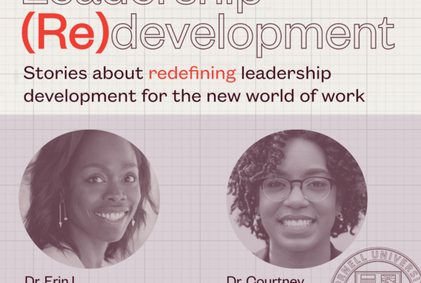 Leadership redevelopment webinar featuring Dr. Erin L. Thomas and Dr. Courtney L. McCluney.