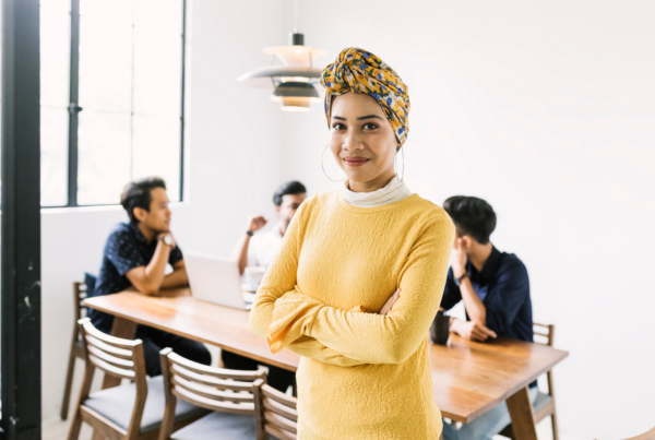 coaching for succession planning: work professional smiling at the camera